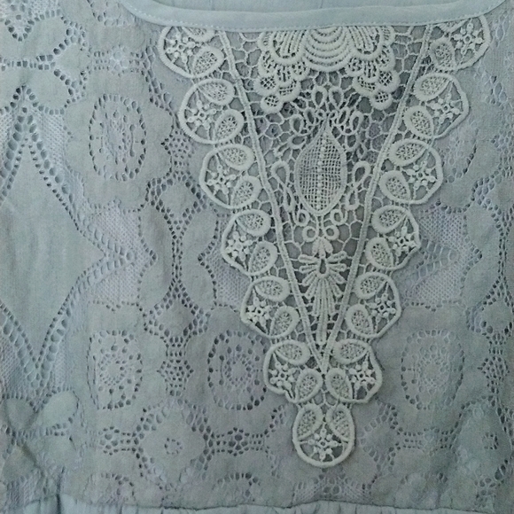 Olive Green Long Sleeve Blouse - Picture 3 of 7